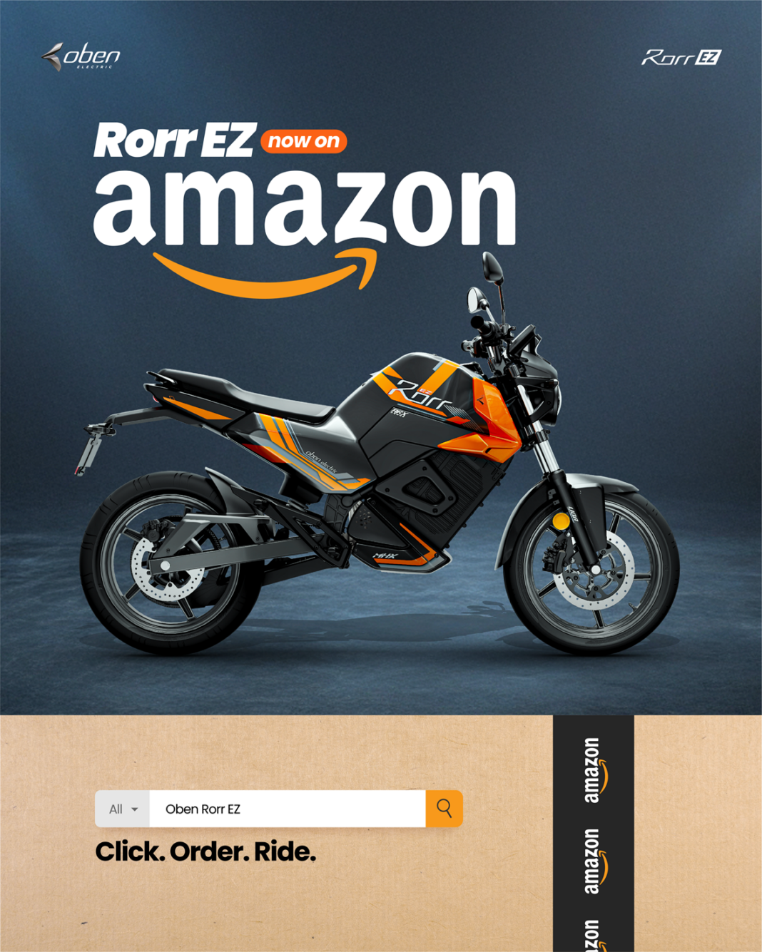 Oben Electric Launches Rorr EZ Electric Motorcycle on Amazon, Boosting EV Accessibility Across India Oben Electric Rorr EZ