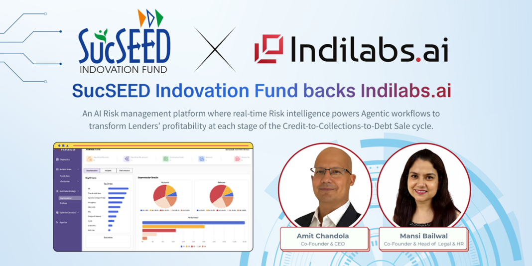 SucSEED Indovation Fund Invests in Indilabs.ai to Advance AI-Powered Risk Management in Financial Services SucSEED Indovation Fund backs Indilabs.ai