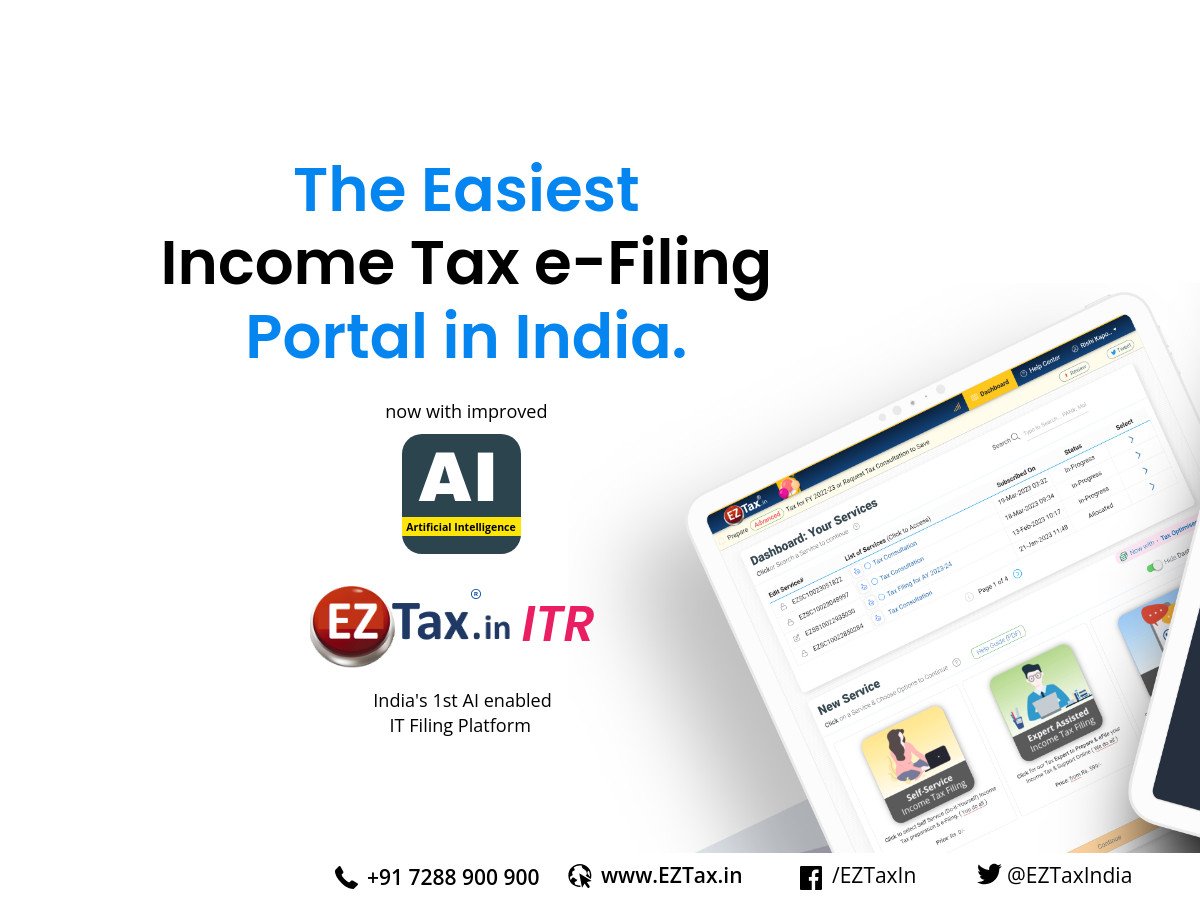EZTax Launches AI Powered Income Tax E Filing Portal To Simplify DIY 