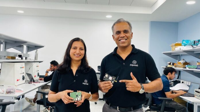 L-R Savitri Patil, COO & Co-founder, Prabhu Stavarmath, CEO and Co-founder at Edgehax