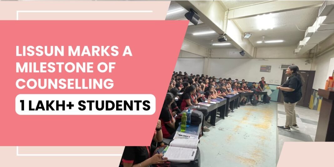 LISSUN Crosses 1 Lakh Students in Mental Health Outreach, Prevents Over 1,000 Potential Self-Harm Incidents LISSUN Averts 1,000 Self-Harm Cases, Extends Mental Health Counselling to 1 Lakh Students