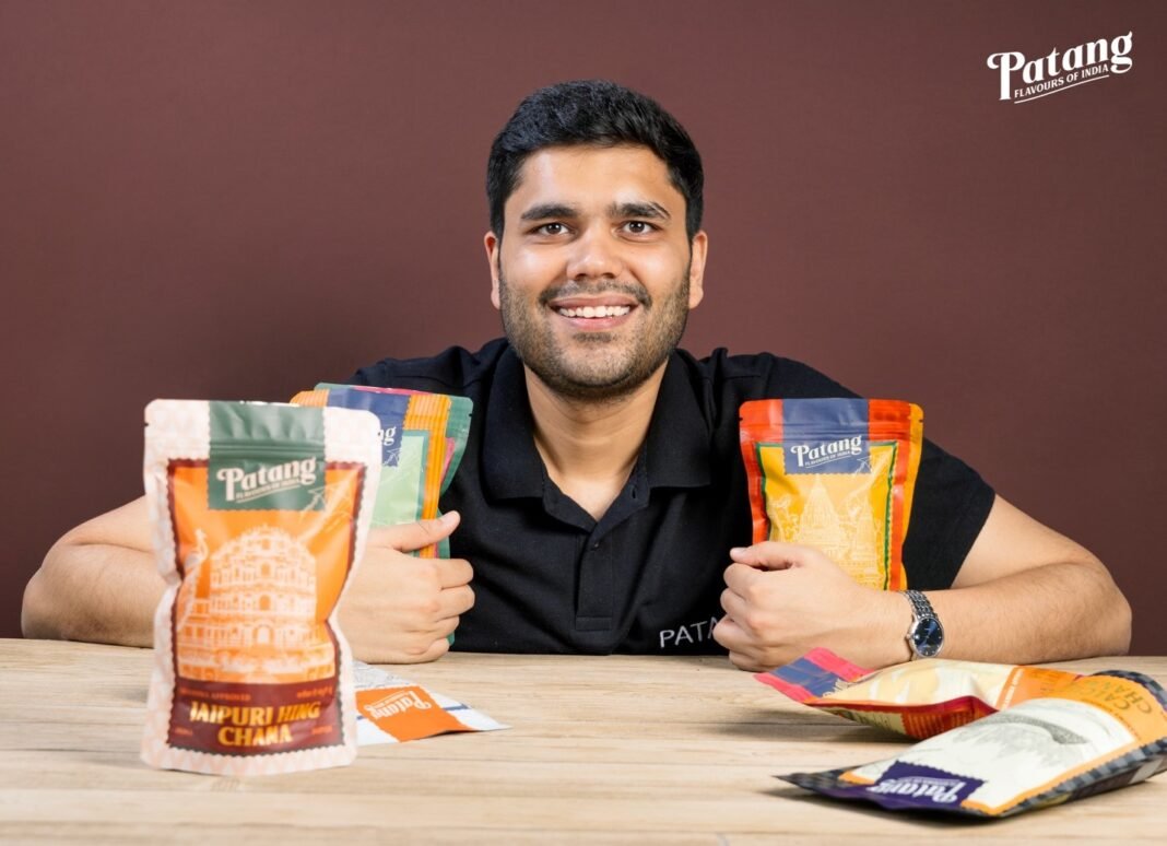 Patang: Reviving India’s Regional Snacks with Authentic Flavours and No Preservatives Shoury Gupta (Founder) with the eight launch flavours of Patang.