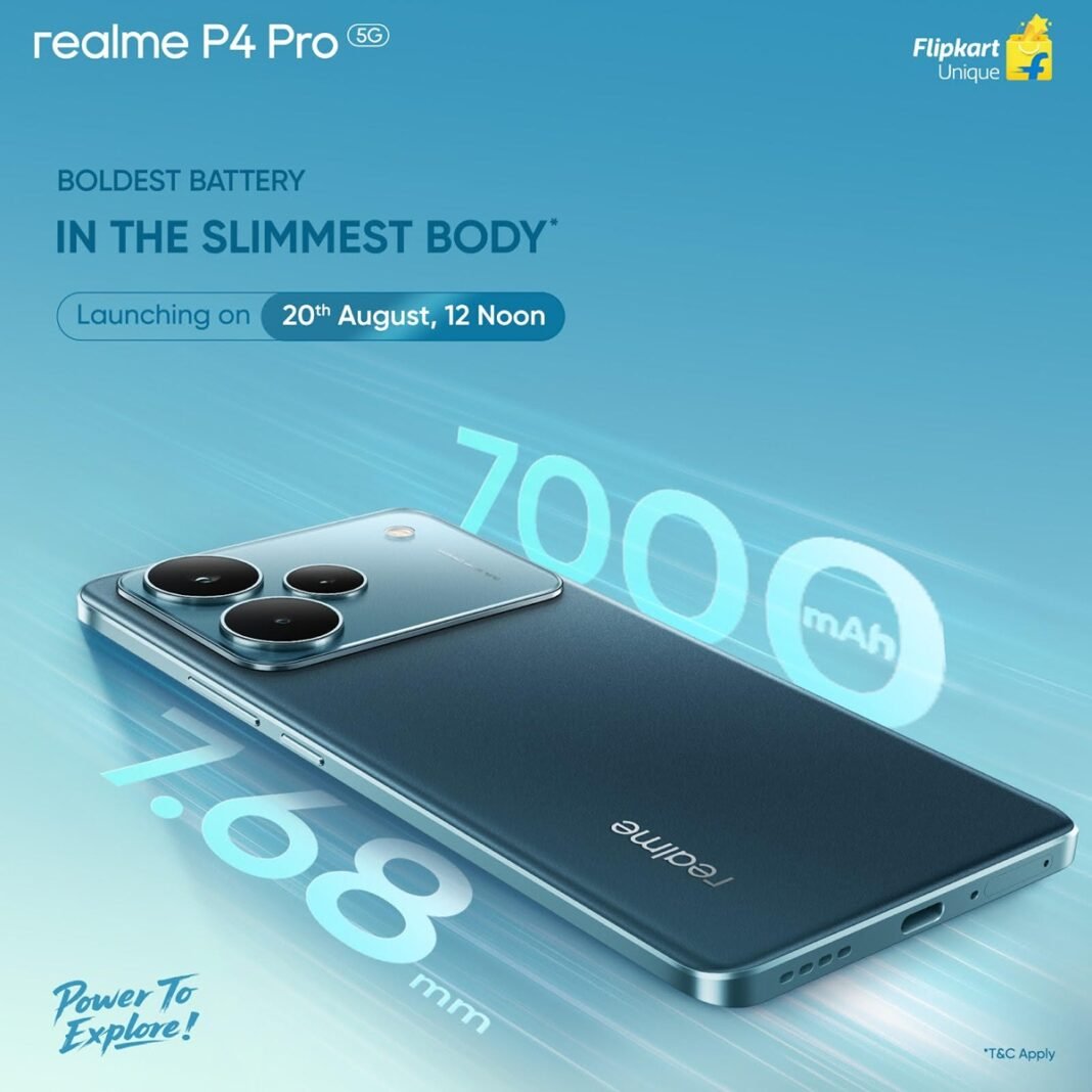 realme to Launch India-Exclusive P4 Series Featuring Industry-Leading Battery, Display, and Cooling Technologies realme to Launch P4 Series with Industry-Leading Battery, Display, and Cooling
