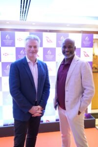 Steve Waugh, Australian Cricket Legend and Co-founder & Tim Thomas, Founding CEO, Australia Essence