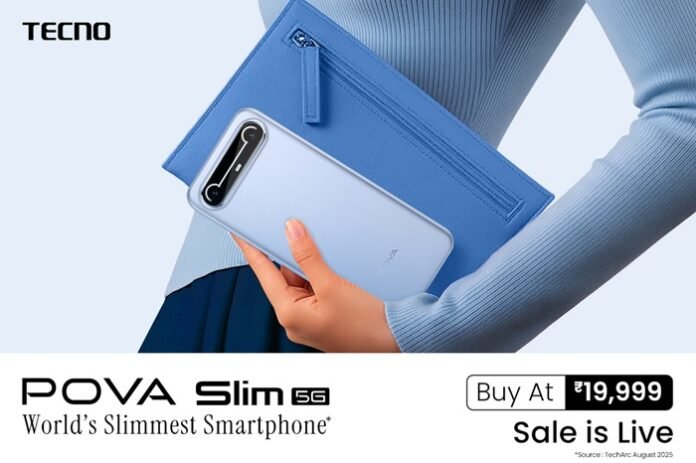 TECNO POVA Slim goes on Sale in India today TECNO POVA Slim goes on Sale in India today