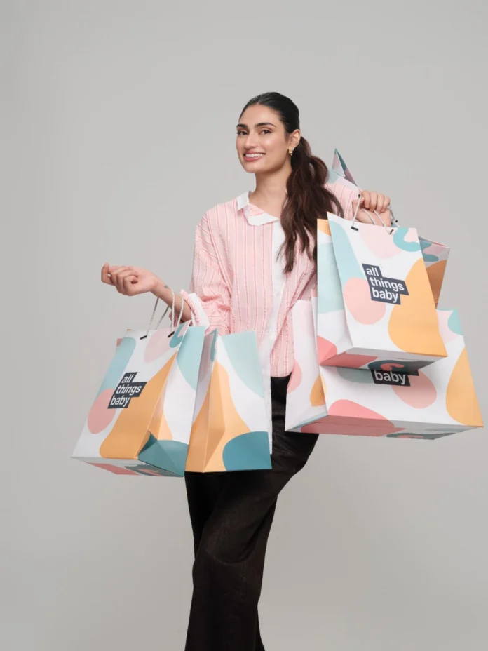 The actor and first-time mom Athiya Shetty partners with AllThingsBaby to inspire intentional parenting choices