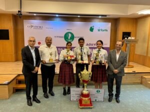 Winners of PsychEd 2025 Students from Sunbeam School Lahartara Varanasi