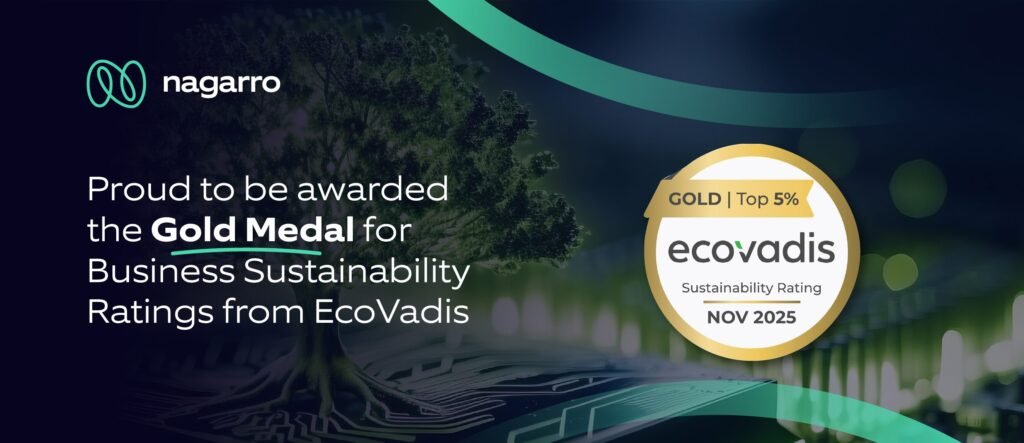 Nagarro awarded Gold Medal for business sustainability by EcoVadis