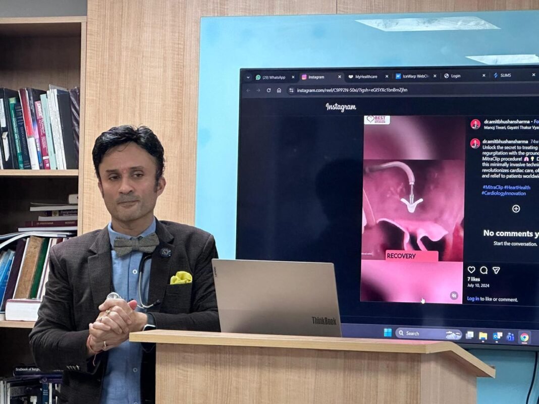 Paras Health Gurugram Saves Iraqi Patient With 15% Heart Function Using Rare Dual MitraClip Procedure Dr. Amit Bhushan, Director & Unit Head - Cardiology, Paras Health Gurugram