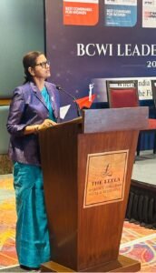 Dr Saundarya Rajesh, Managing Director, Avtar Career Creators, launching the BCWI 2026 in Gurgaon