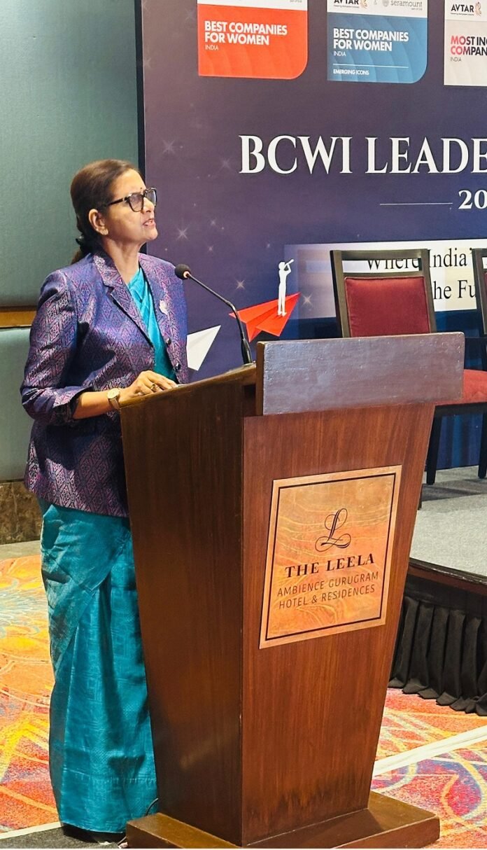 Dr Saundarya Rajesh, Managing Director, Avtar Career Creators, launching the BCWI 2026 in Gurgaon Dr Saundarya Rajesh, Managing Director, Avtar Career Creators, launching the BCWI 2026 in Gurgaon