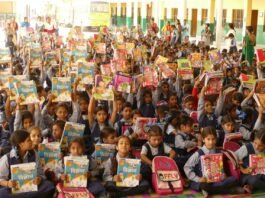 Dylect Fuels Foundational Learning by distributing curriculum books to 400 Children in Vrindavan