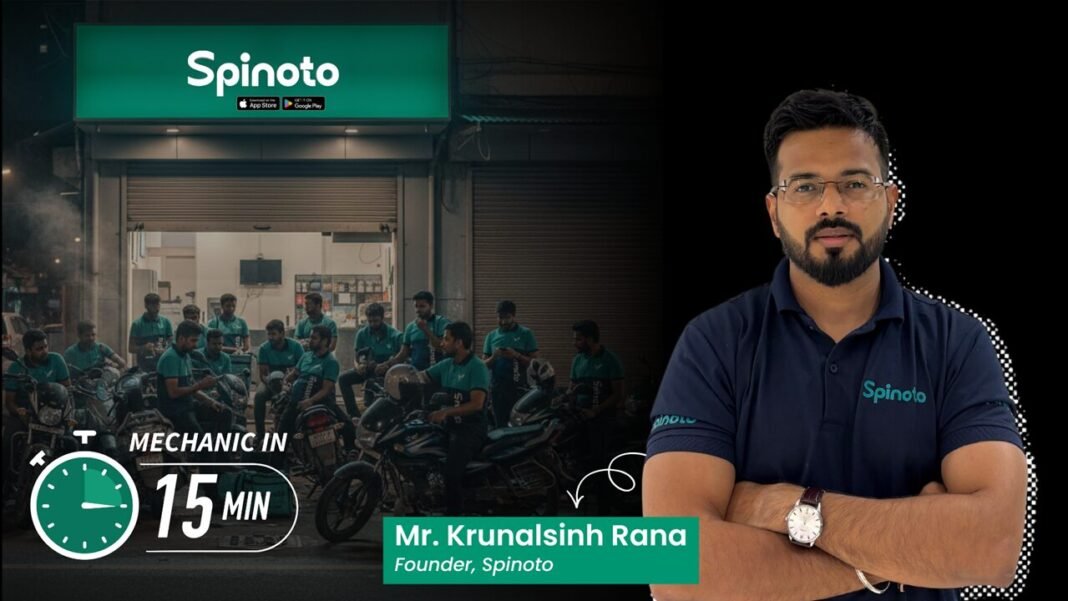 Spinoto Launches India’s First 15‑Minute On‑Demand Mechanic Platform in Ahmedabad India’s first 15 Minute On Demand Mechanic Platform, by Spinoto, Begins Operations in Ahmedabad