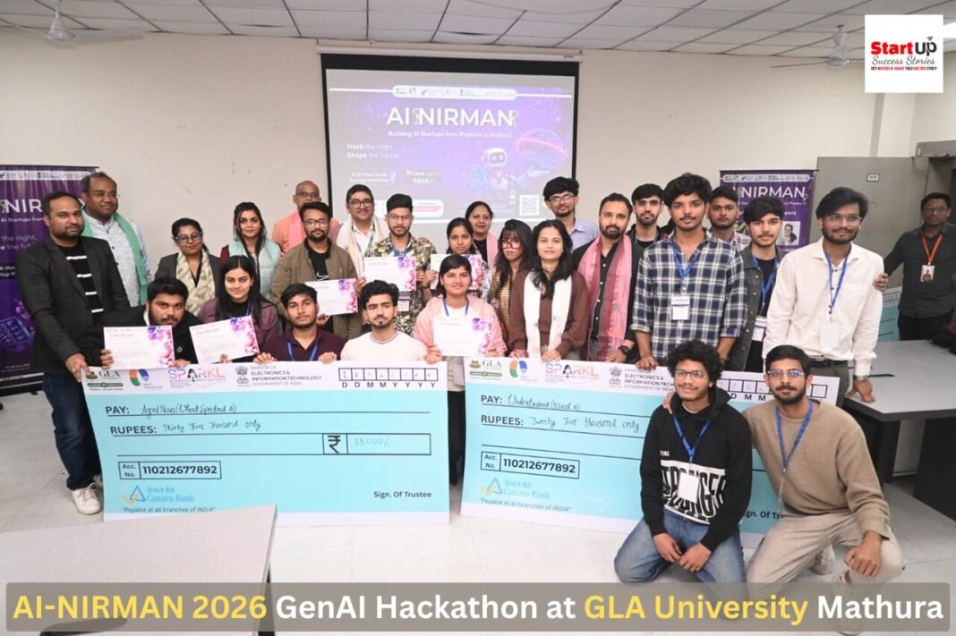 AI-NIRMAN 2026: 36-Hour GenAI Hackathon Empowers Young Innovators to Build AI Startups AI-NIRMAN 2026 GenAI Hackathon at GLA University Mathura