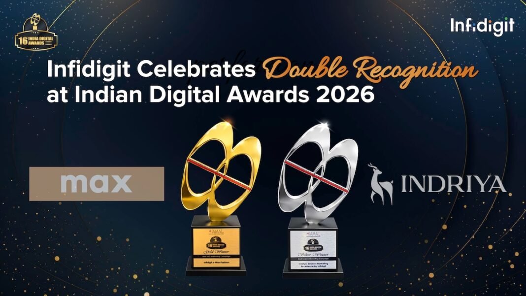 Infidigit Wins Double at Indian Digital Awards 2026 for High-Impact SEO and Search Marketing Campaigns Infidigit wins two awards at the Indian Digital Awards 2026 for search excellence.