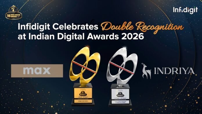 Infidigit wins two awards at the Indian Digital Awards 2026 for search excellence.