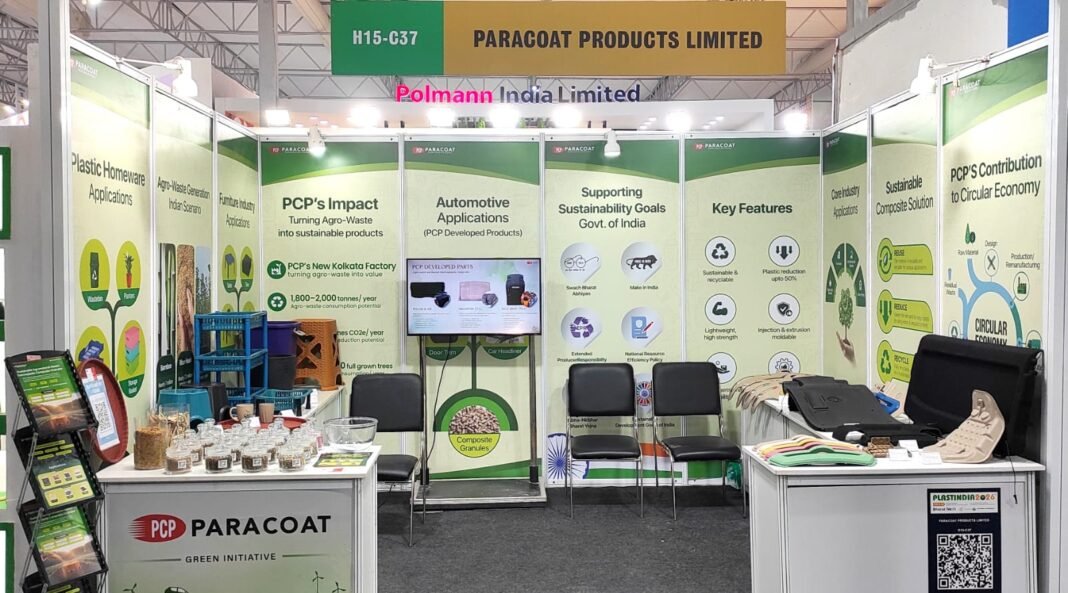 Paracoat Products Launches Agro-Waste Reinforced Polypropylene Composite at Plast India Expo 2026 Paracoat Products Limited, a pioneer in NVH solutions, presents its agro-material reinforced polypropylene composite masterbatch granules at Plast India Expo 2026