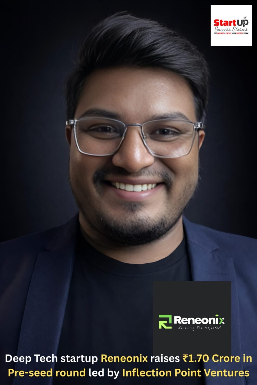 Deep Tech Startup Reneonix Raises ₹1.70 Crore in Pre-Seed Round Led by Inflection Point Ventures Reneonix Founder and CEO, Iwan Richard