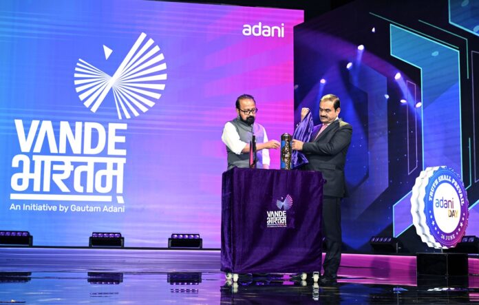 Mr. Gautam Adani Unveiling the Vande Bharatam Initiative