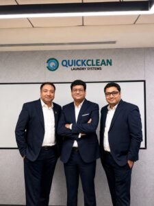Ankur Gupta - left (CTO), Anshul Gupta - Middle (CEO), Abhishek Gupta (CFO) - right