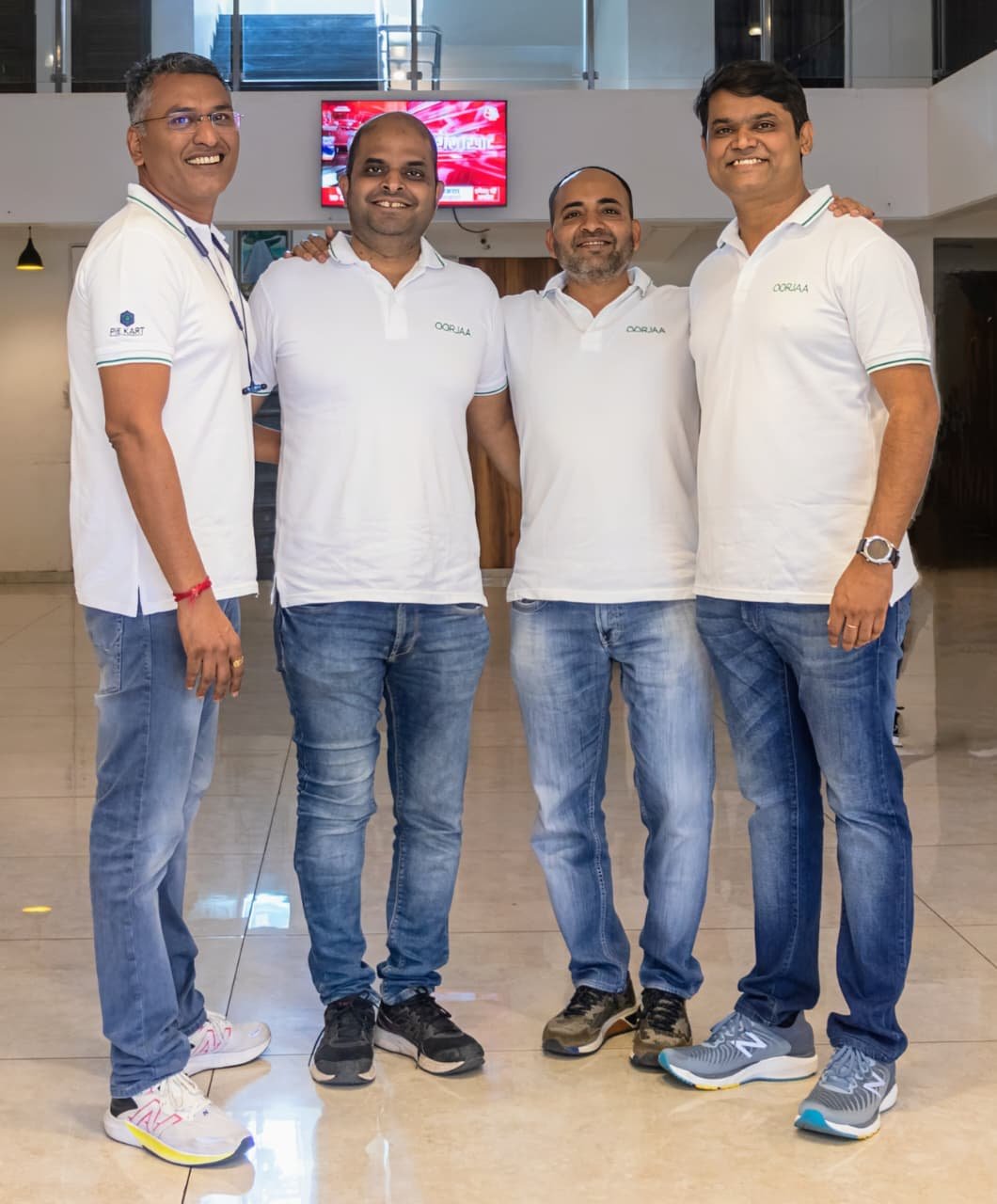 OORJAA Founders (L-R) - Prashant Mohite, Umesh Singh, Yogesh Parab and Sandeep Patil OORJAA Founders (L-R) - Prashant Mohite, Umesh Singh, Yogesh Parab and Sandeep Patil