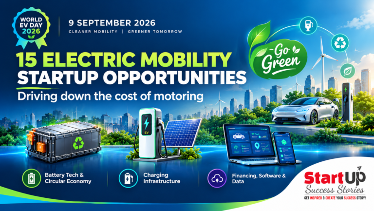 15 Electric Mobility Startup Opportunities India Needs Now