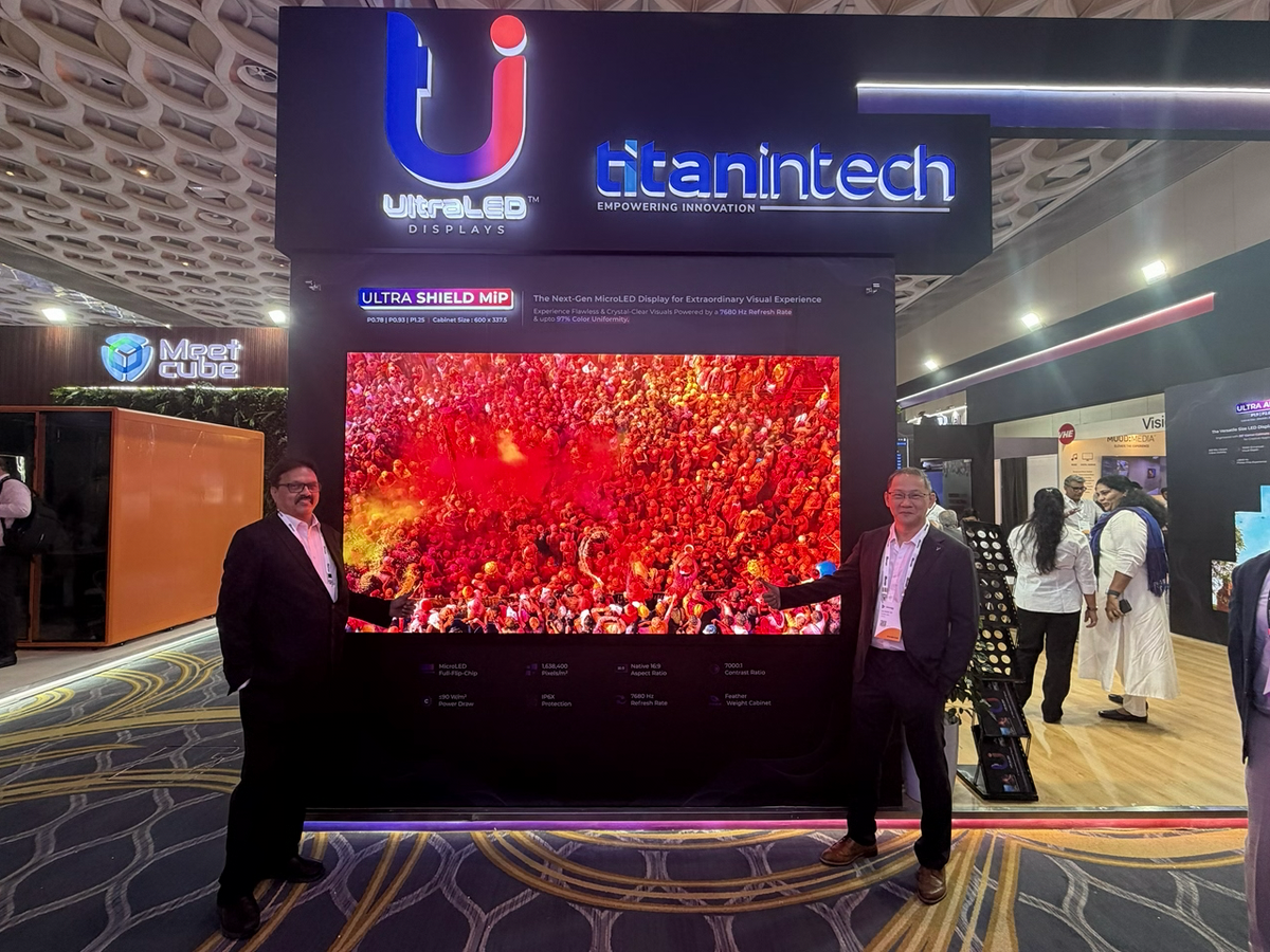 (L-R) Mr. Kumarraju Rudraraju, Managing Director, Titan Intech Ltd and Mr. Su Piow Ko, Director, Titan Intech Ltd_InfoComm India