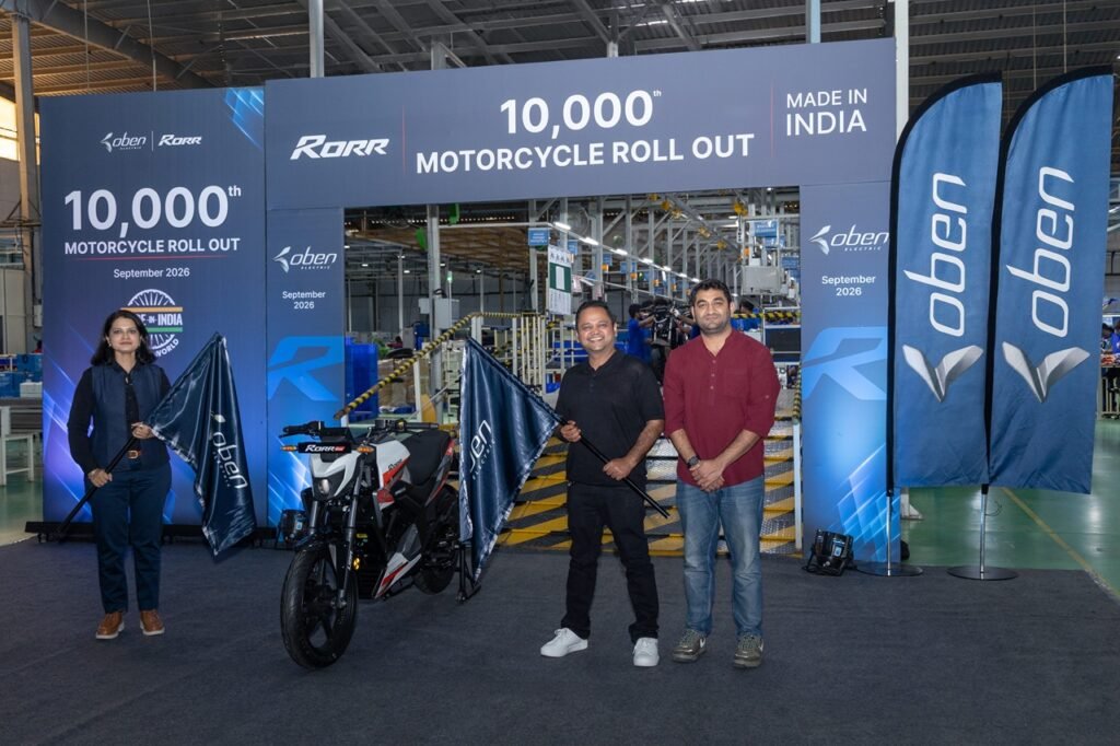 Oben Electric Rolls Out 10,000th Electric Motorcycle
