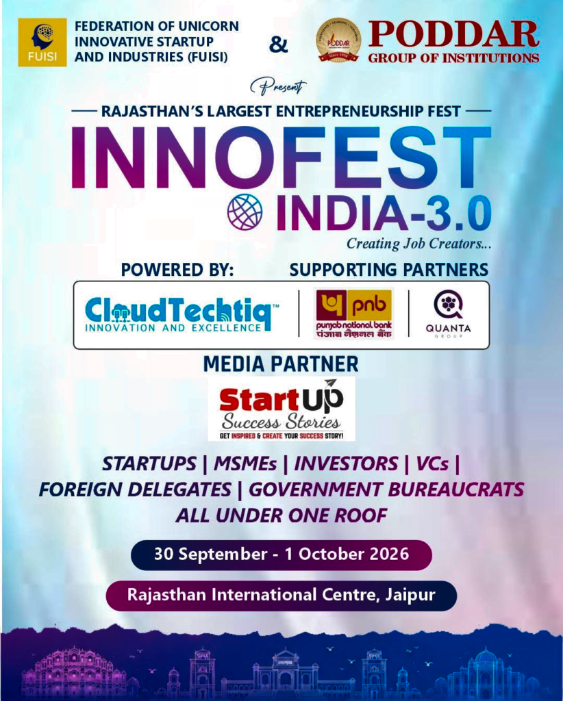Rajasthan International Centre to Host India’s Premier Startup Gathering