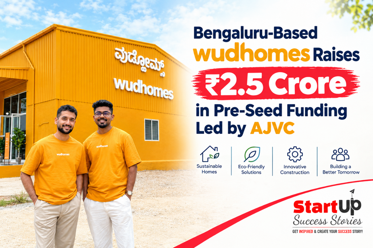 Bengaluru-Based wudhomes Raises ₹2.5 Crore in Pre-Seed Funding Led by AJVC