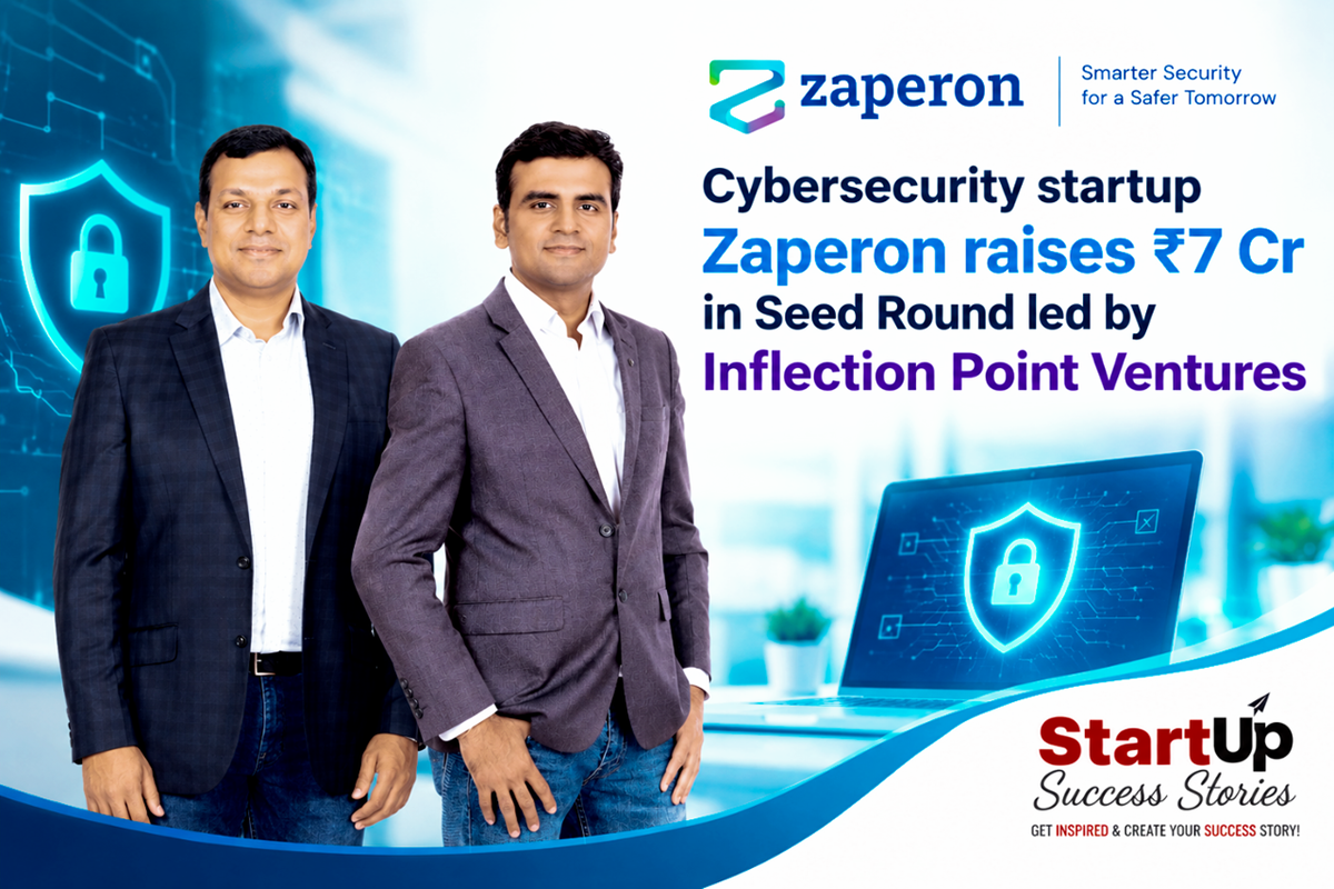 Cybersecurity startup Zaperon raises ₹7 Cr in Seed Round led by Inflection Point Ventures