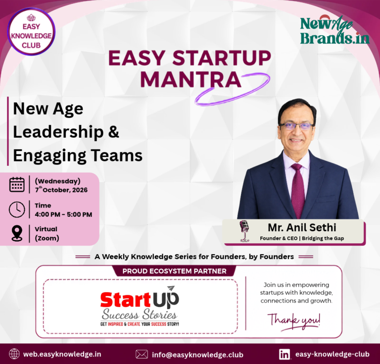 Easy Knowledge Club announces Easy Startup Mantra 25.0